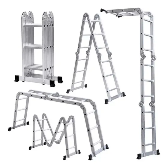 Escalera Aluminio Multiposiciones Adir 947 150kg 8 En 1 Color 52053