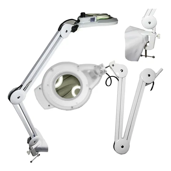 Lupa Luminaria Mesa 120 Led Profissional Estetica Eletronica