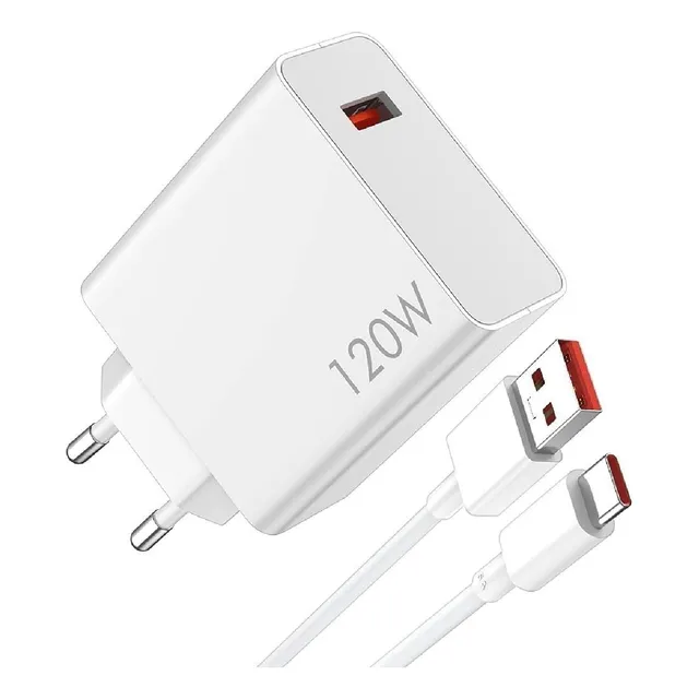 Cargador Xiaomi 120w Carga Rápida Turbo