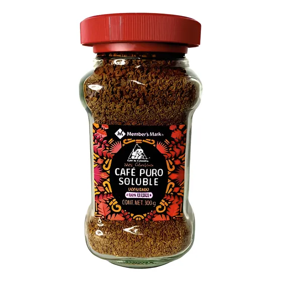 Cafe Puro Soluble Members Mark 300 Gr 100% Colombiano 2pz