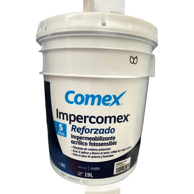 Impermeabilizante Comex 5 Años Reforzado 19lts Blanco