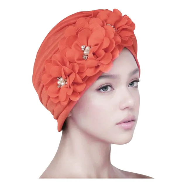 Gorro 3 Flores Elegante Y Cómodo