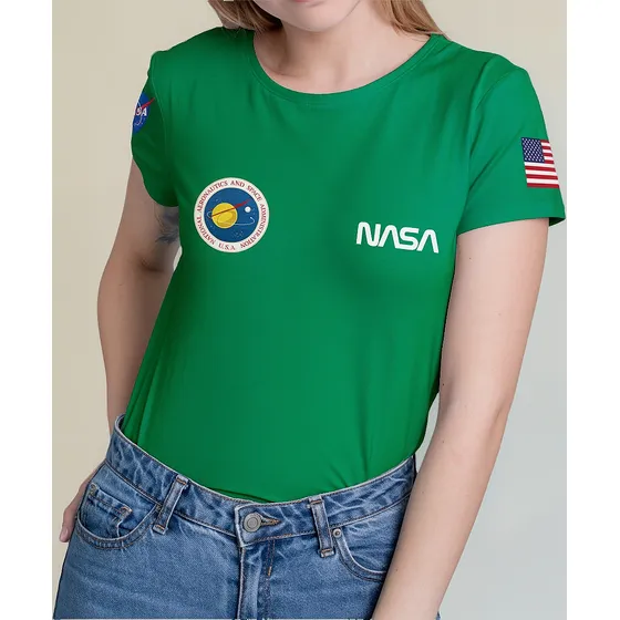 Camiseta Masculina Nasa Espace Geek Nerd Estilosa Colorida