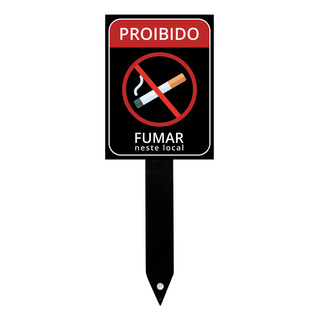 Placas Proibido Fumar Sinalização Não Fume Com Estaca Placas Proibido Fumar Sinalização Não Fume Com Estaca