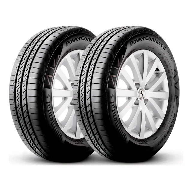Kit 2 Pneus 175/65r14 Continental Powercontact 2 82t Aro 14 Kit 2 Pneus 175/65r14 Continental Powercontact 2 82t Aro 14