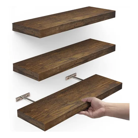 Estantes Flotantes De Madera Para Pared Decoracion El Hogar