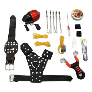 Kit De Carretel De Pesca Com Estilingue Tiro De Dardo De Cat Kit De Carretel De Pesca Com Estilingue Tiro De Dardo De Cat