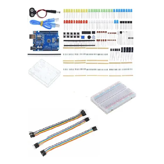 Starter Kit Iniciación Para Arduino Uno 236 Componentes
