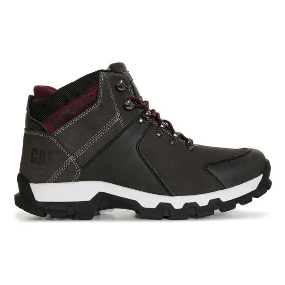 Botas Para Hombre Cat Gris Vino P725713m4m