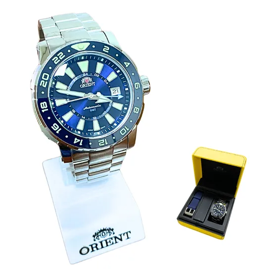Relógio Orient Poseidon Gmt Automático Nh3ss003 D1sx