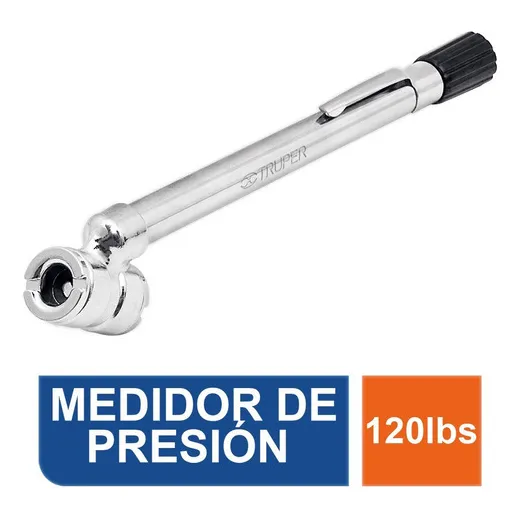 Calibrador Llantas Medidor Presion Aire 120 Psi Truper 19099