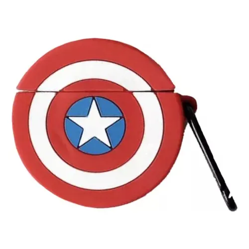 Funda Capitan America Silicona Compatible Auriculares Pro