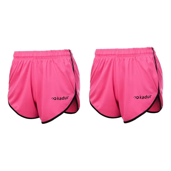 Short Mujer Running Deportivo Entrenar Ajustable Gym X 2u