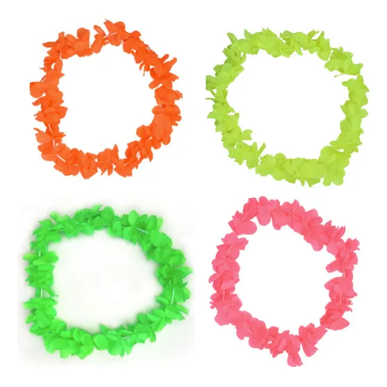 Collares De Flores Para Cotillón - Pack De 10 Unidades