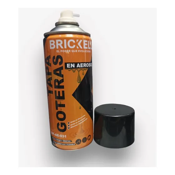 Sellador Flexible Tapa Goteras Y Grietas 400g Negro Brickell