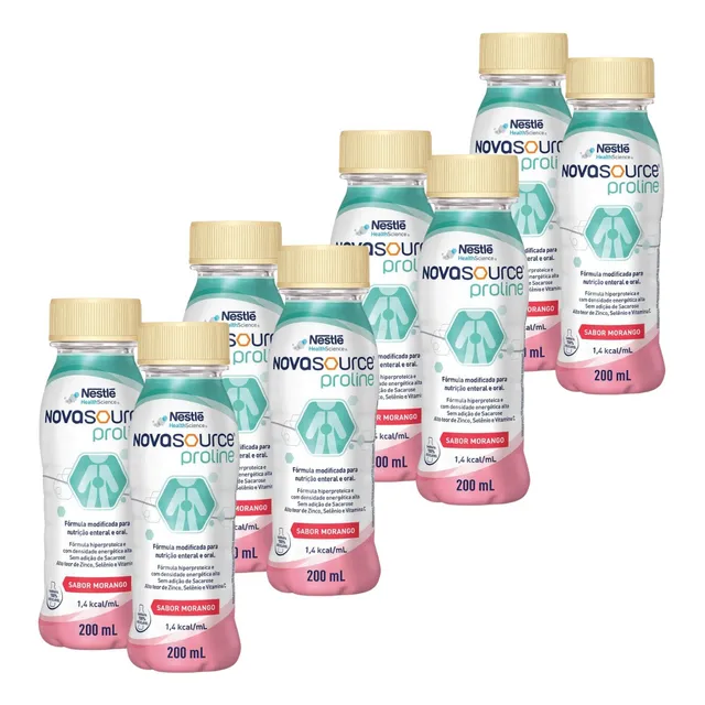 Novasource Proline - Kit Com 08 Frascos (escolha Os Sabores)