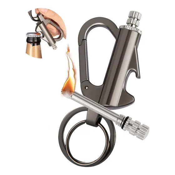 Llavero Destapador Iniciador De Fuego Encendedor Pedernal