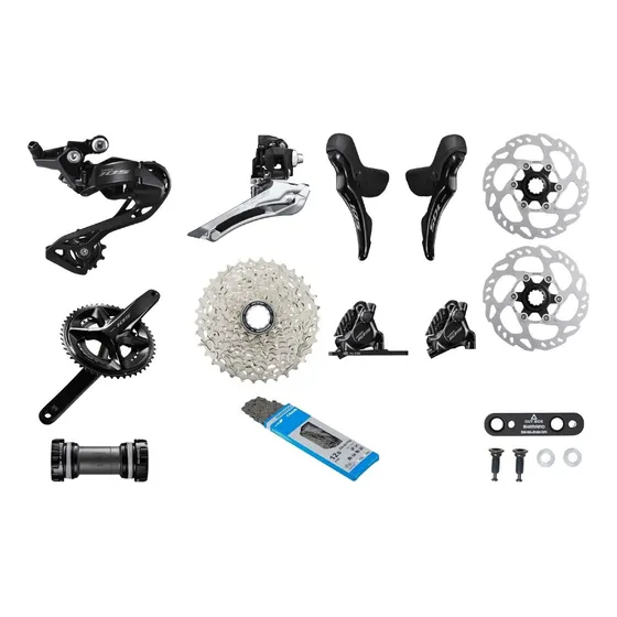 Grupo Shimano 105 R7120 Disco 12 Vel Biplato Mecánico