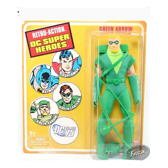 Arqueiro Verde Green Arrow Retro Action Dc Mattel 20cm Mego