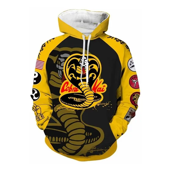 Adulto Sudadera Karate Kid Pullover Sudadera Con Capucha Cob