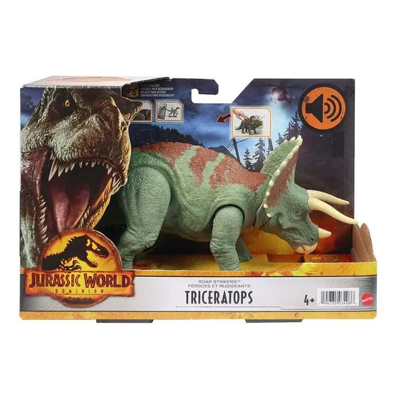 Dinosaurio Juguete Jurassic World Triceratops Ruge Y Ataca