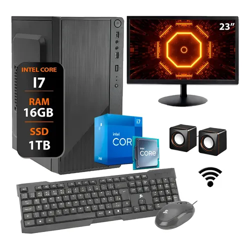 PC Gamer Tech Power Completo com Intel Core i7 6700, 16GB DDR4 e