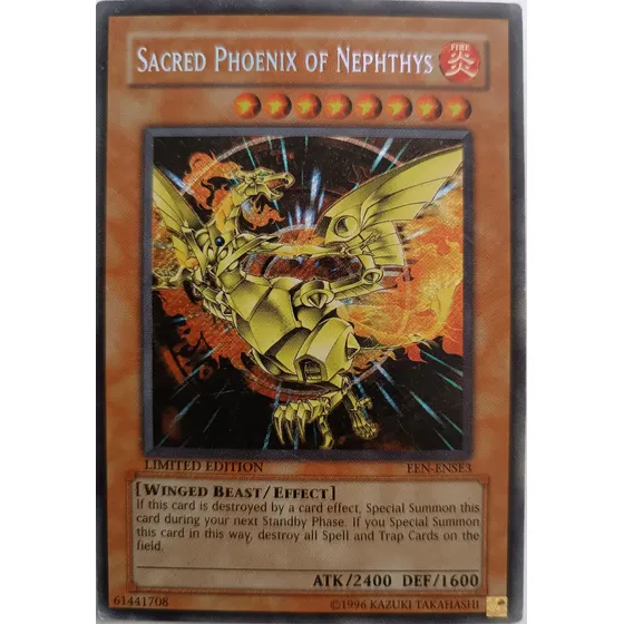 Yugioh! Tcg Sacred Phoenix Of Nephthys Een-ense3 Secret 1st 