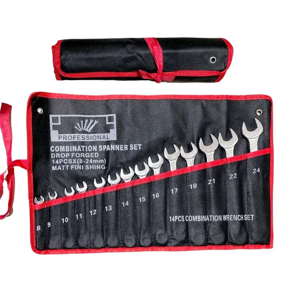 Juego De Llave Combinada Punta Corona 14 Pcs