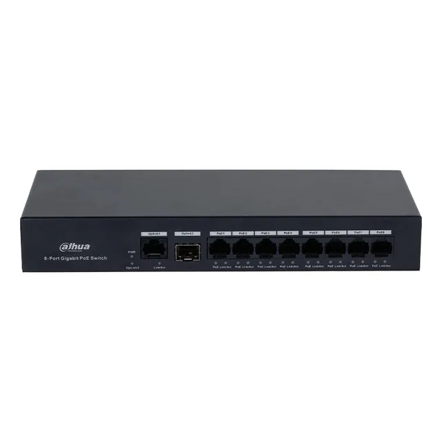 Switch Poe Inteligente 8 Puertos Gigabit Dispositivos Ip