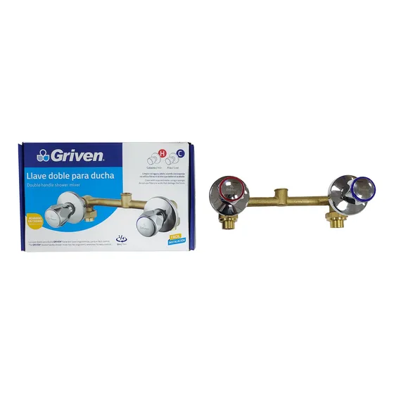 Llave Para Ducha Doble Pomo Griven