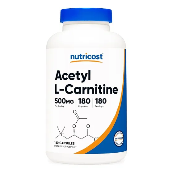 Original Carnitine Acetyl L-carnitina 500mg, 180 Cap,
