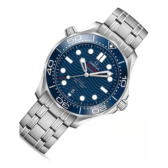 Relógio Omega Sea Master Masculino Prateado Aço Inox