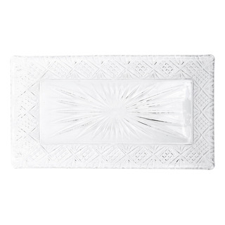 Zc Bandeja De Servir, Prato De Vidro Retangular, Elegante E Zc Bandeja De Servir, Prato De Vidro Retangular, Elegante E