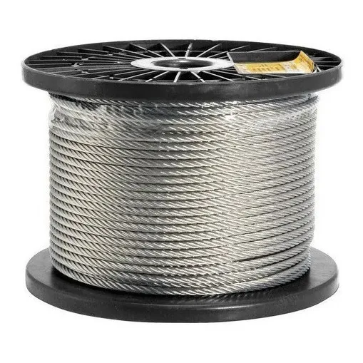 100m Cabo Para Varal 1,6mm Revestido Pvc Cristal