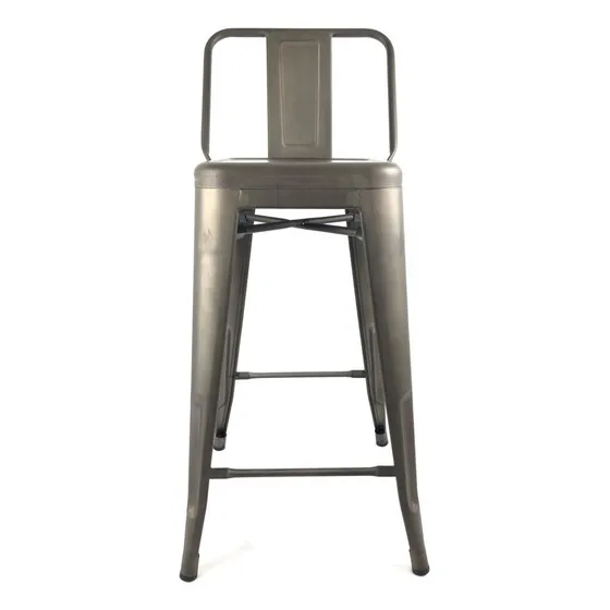 Taburete Ofilook Sd-025 Decorativo Con Respaldo Bajo