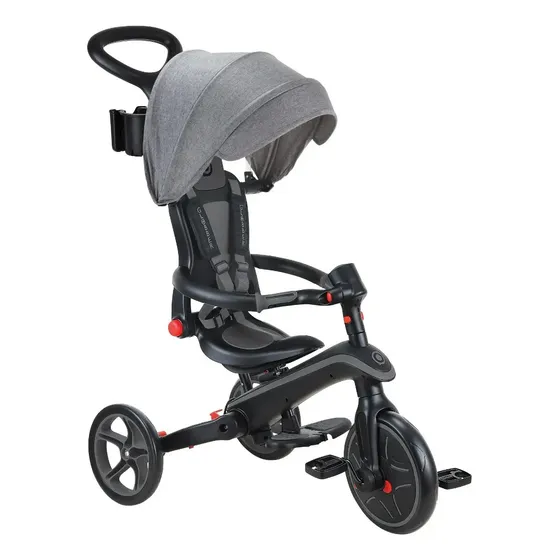 Globber Triciclo Explorer Trike Plegable 4 En 1 Gris 732-120