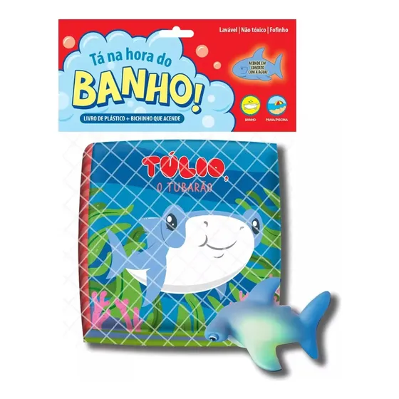 Escolha Seu Tema - Livro De Banho Com Brinquedo - Ta Na Hora Do Banho