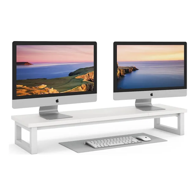 Soporte Elevador De Monitor Doble, 39 Pulgadas De Gran Tamañ