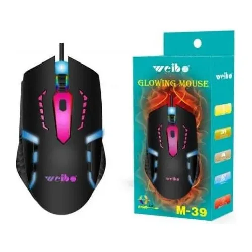 Mouse Gamer Glowing Weibo Usb  Raton Alambrico Raton