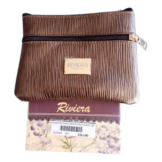 Monedero Doble Cremallera Folia M-106