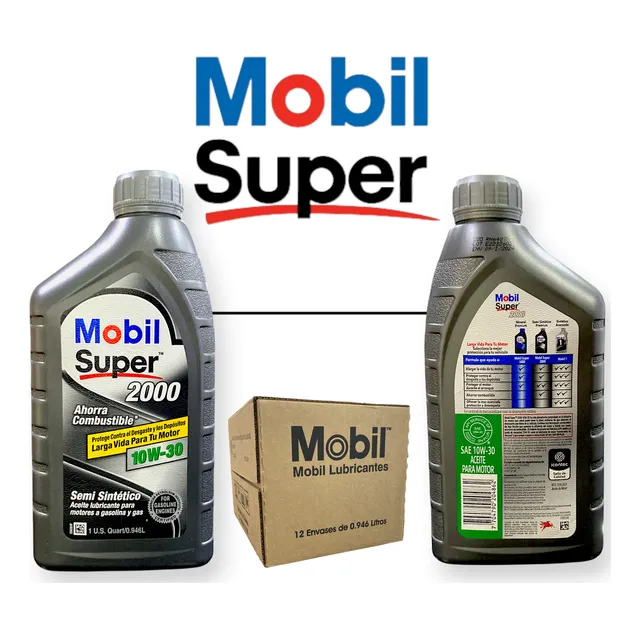 Aceite Motor Mobil Super 2000 10w30 Semi Sintetico