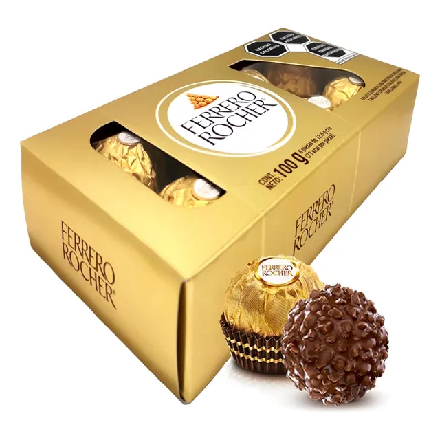 Chocolates Ferrero Rocher 100g 8 piezas