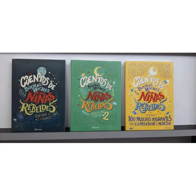 Cuentos Buenas Noches #1/2 + Soy Una Niña Rebelde( 3 Libros)