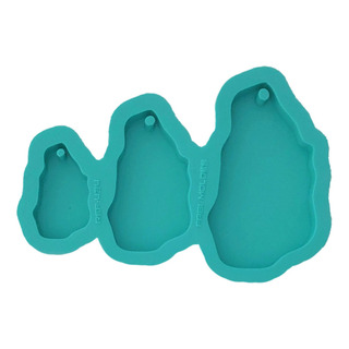 Molde Silione Resina Colar Pedra Pingente Cristal 4 Pmg Molde Silione Resina Colar Pedra Pingente Cristal 4 Pmg