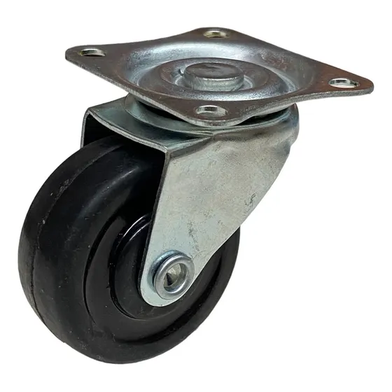 Rodajas Rueditas De Hule 40 Mm Con Placa Sin Freno 20 Pz