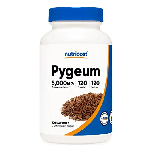 Suplemento Nutricost Pygeum 5000 Mg 120 Cápsulas