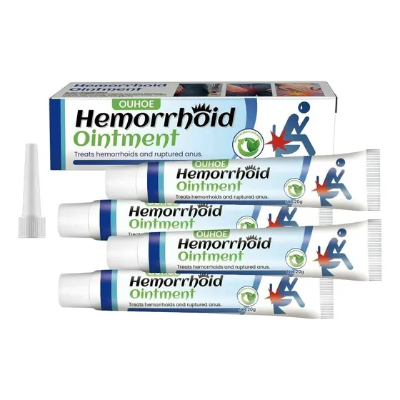 - 4×supositorio Crema Para Hemorroides Anales Con Picazón