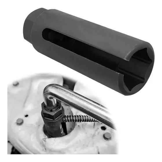 Chave Sonda Lambda 22mm Sextavada Reforçada Aço Cromo 1/2pol