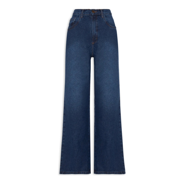 Calca  Feminina Jeans Wide Leg Azul - Lanca Perfume