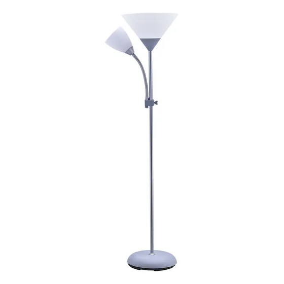 Lampara de piso de columna minimalista de altura con base de acero Tezzio